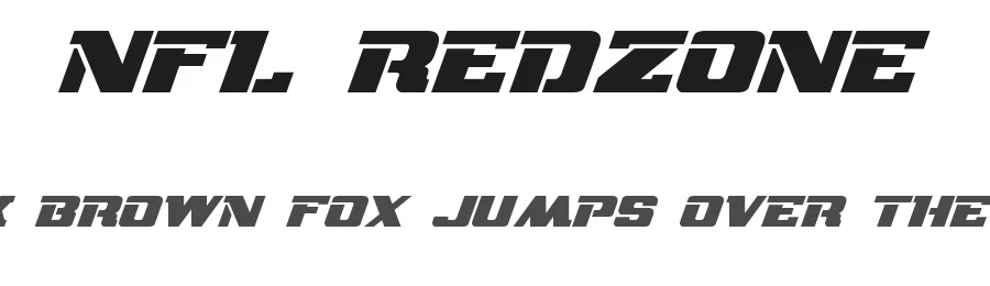 NFL RedZone by Jayde Garrow — Display Font