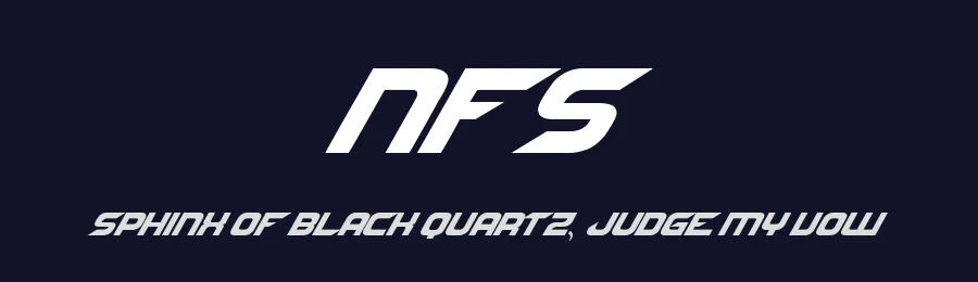 NFS by Jltv — Display Font — thumbnail 2