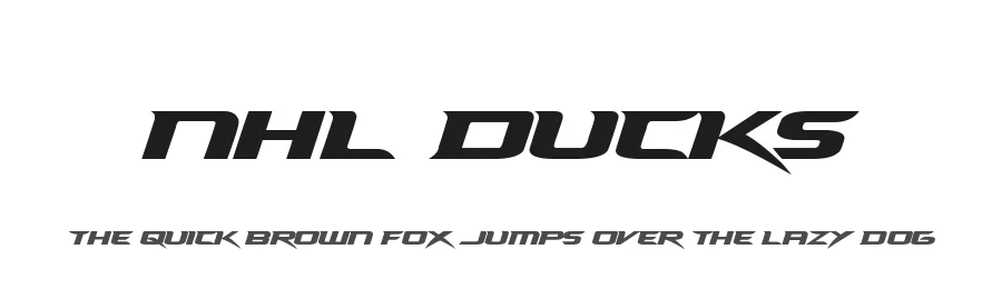 NHL Ducks by Jayde Garrow โ Display Font