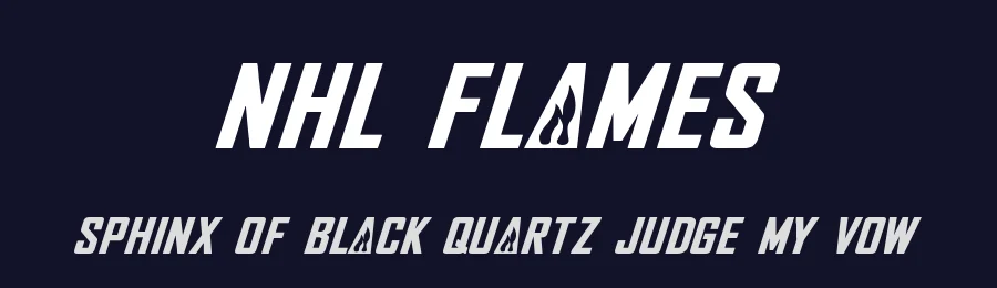 NHL Flames by Jayde Garrow — Decorative Font — thumbnail 2