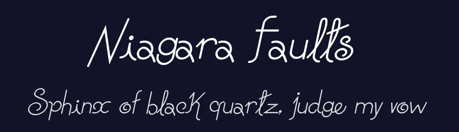 Niagara Faults by Galdino Otten Fonts — Decorative Font — thumbnail 2