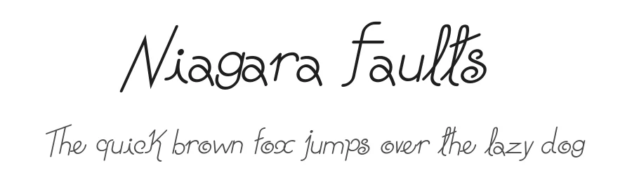 Niagara Faults by Galdino Otten Fonts β Decorative Font