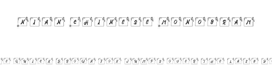 Nian Chinese Monogram
