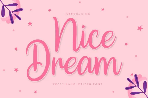 Nice Dream Font by ToniStudio by ToniStudio — Script Handwritten Font