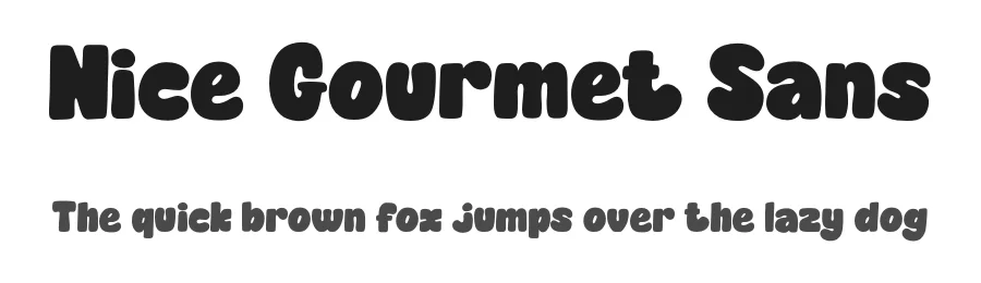 Nice Gourmet Sans