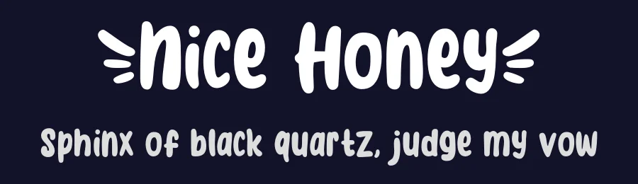 Nice Honey by Khurasan — Decorative Font — thumbnail 2