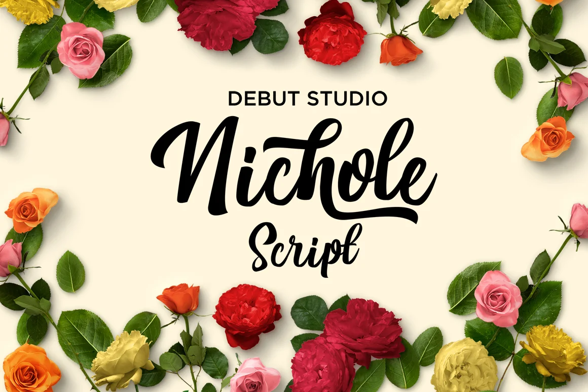 Nichole Script Font by Debut Studio — Script Handwritten Font