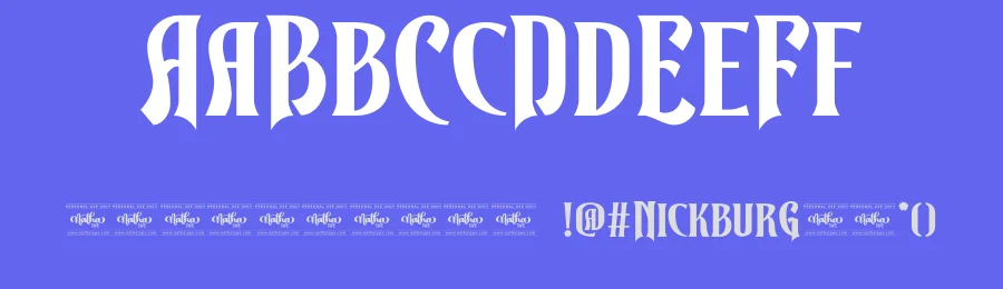 Nickburg by Nathatype — Decorative Font — thumbnail 3