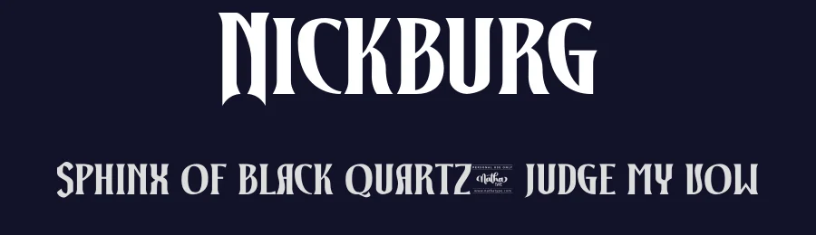 Nickburg by Nathatype — Decorative Font — thumbnail 2