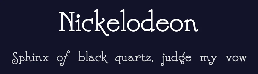 Nickelodeon by Nick's Fonts — Decorative Font — thumbnail 2