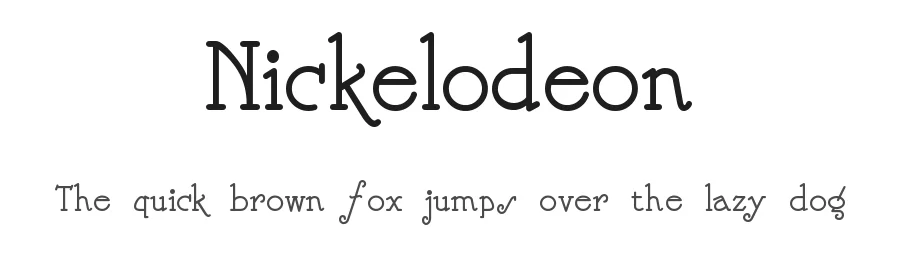 Nickelodeon by Nick's Fonts — Decorative Font