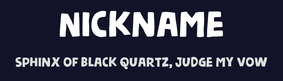Nickname by Pizzadude — Decorative Font — thumbnail 2