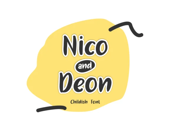 Nico and Deon Font by nryntdw — Script Handwritten Font