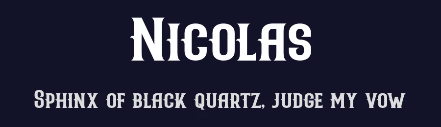 Nicolas by StringLabs Creative Studio — Decorative Font — thumbnail 2