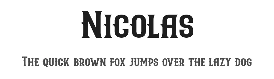 Nicolas by StringLabs Creative Studio β Decorative Font