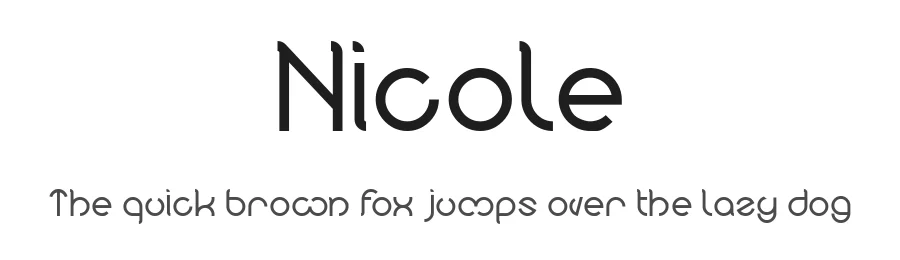 Nicole by weknow — Decorative Font