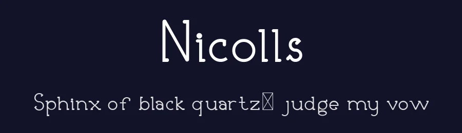 Nicolls by Edric Studio — Serif Font — thumbnail 2