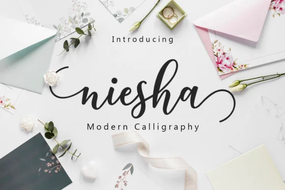 Niesha Font by Amarlettering — Script Handwritten Font
