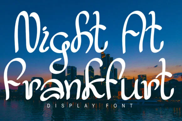Night at Frankfurt Font by Ansart — Script Handwritten Font