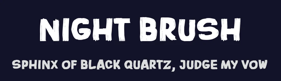 Night Brush by Woodcutter — Script Handwritten Font — thumbnail 2