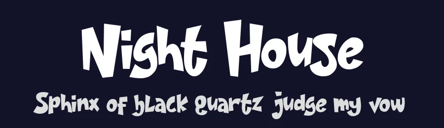 Night House by Letter Battoyart — Decorative Font — thumbnail 2