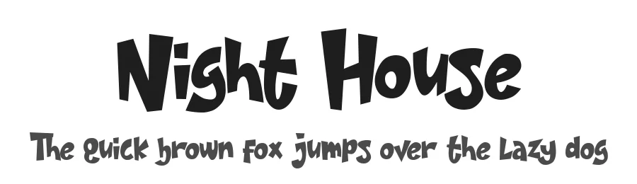 Night House by Letter Battoyart — Decorative Font