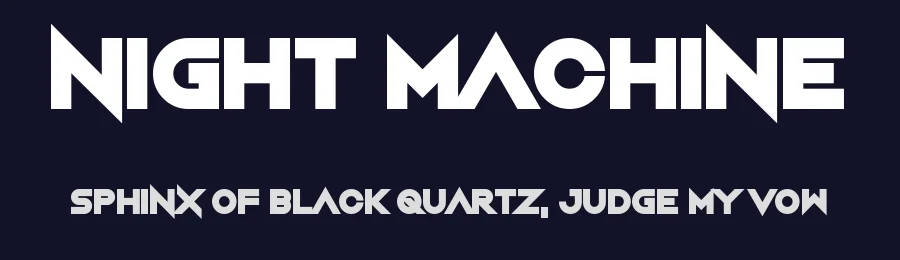 Night Machine by Chequered Ink — Display Font — thumbnail 2