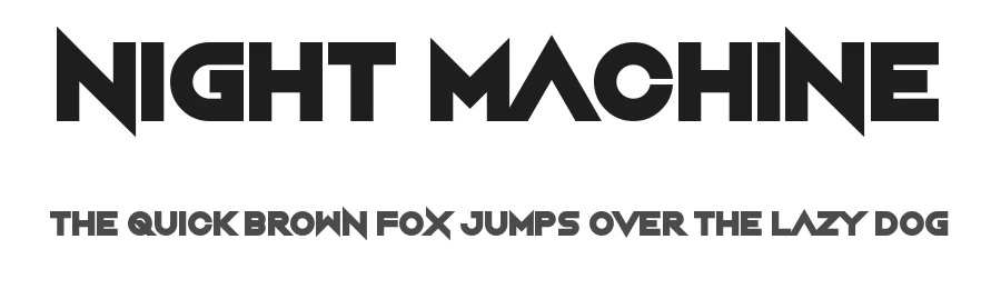 Night Machine by Chequered Ink โ Display Font