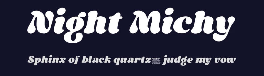 Night Michy by Zeenesia Studio — Decorative Font — thumbnail 2