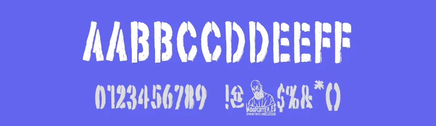 Night Operation by Woodcutter — Decorative Font — thumbnail 3