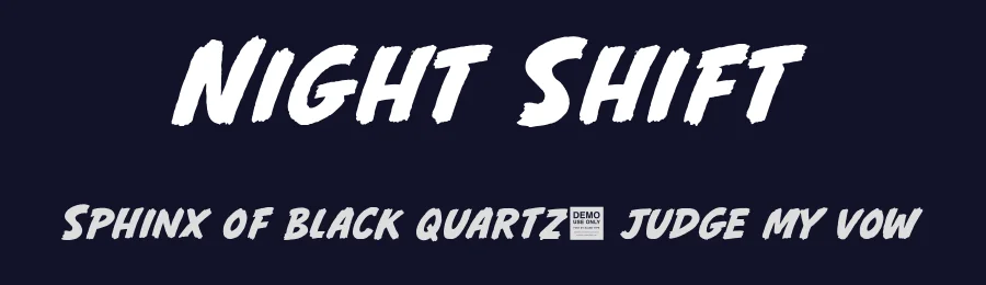 Night Shift by BLKBK Fonts — Decorative Font — thumbnail 2