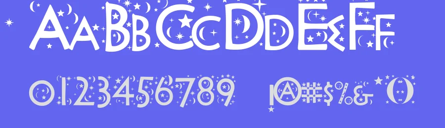 Night Sky by GregoryFonts — Decorative Font — thumbnail 3