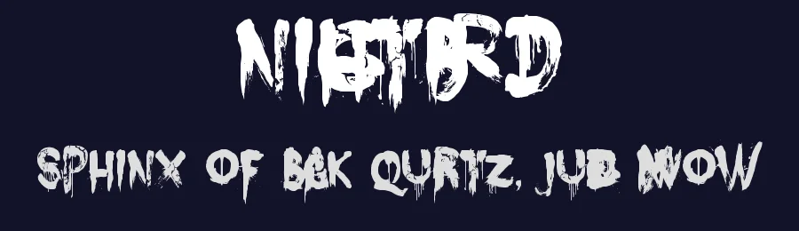 Nightbird by Hanoded — Decorative Font — thumbnail 2