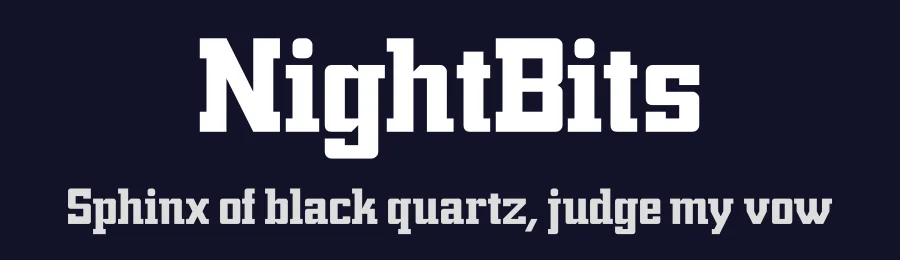 NightBits by NightBits — Serif Font — thumbnail 2