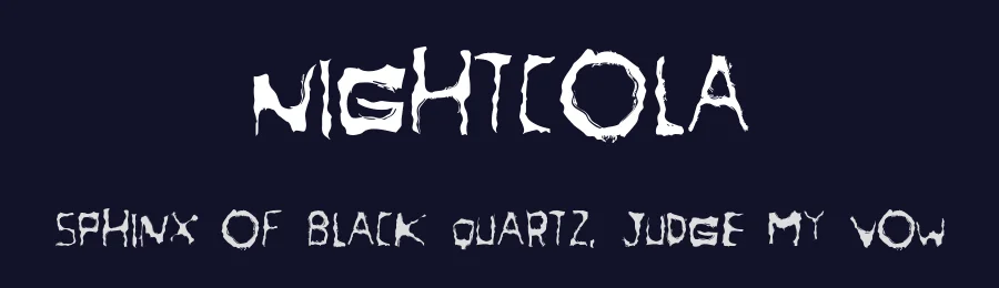 NightCola by Bumbayo Font Fabrik — Decorative Font — thumbnail 2