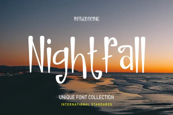 Nightfall Font by shiddiq.art by shiddiq.art — Script Handwritten Font