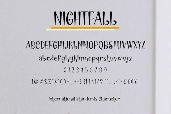 Nightfall Font by shiddiq.art by shiddiq.art — Script Handwritten Font — thumbnail 4