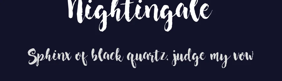 Nightingale by Francis Studio / Pendesal Studio — Script Handwritten Font — thumbnail 2