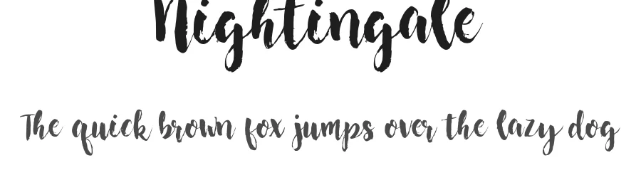Nightingale by Francis Studio / Pendesal Studio — Script Handwritten Font