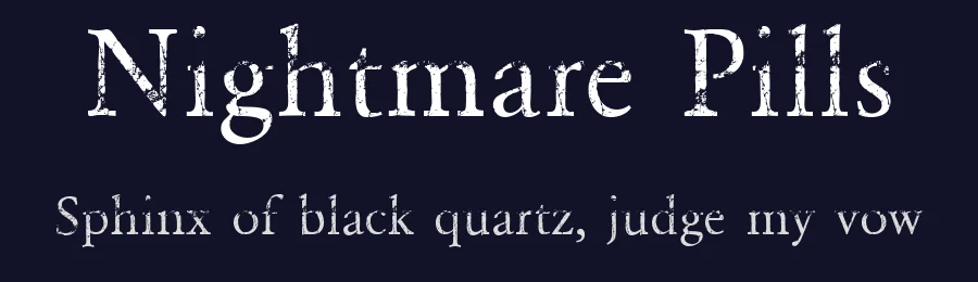 Nightmare Pills by Herofonts — Decorative Font — thumbnail 2