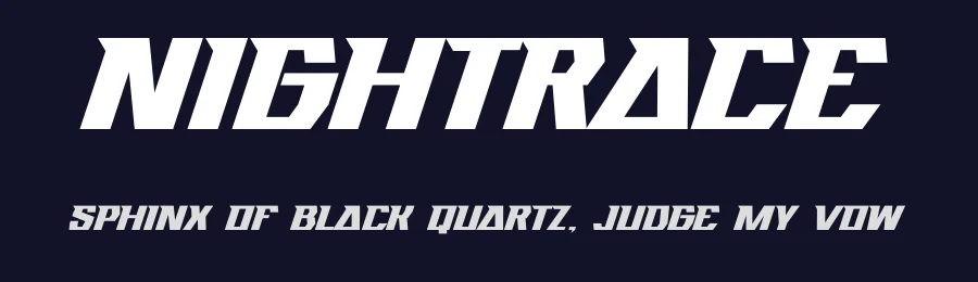 Nightrace by Gassstype — Display Font — thumbnail 2