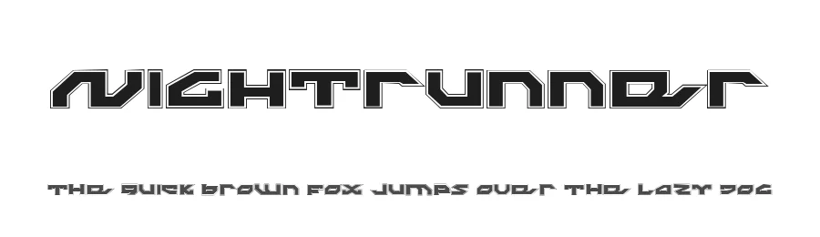 Nightrunner by Iconian Fonts — Display Font