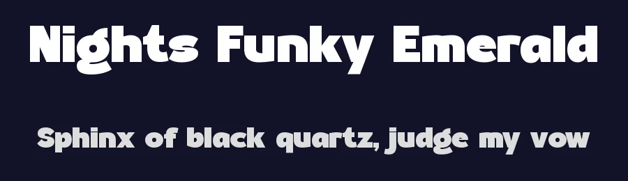 Nights Funky Emerald by Timelesstype Studio — Sans Serif Font — thumbnail 2