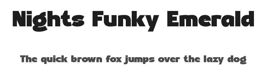 Nights Funky Emerald by Timelesstype Studio — Sans Serif Font