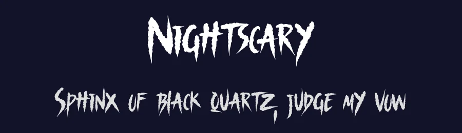 Nightscary by Typefactoryco — Decorative Font — thumbnail 2