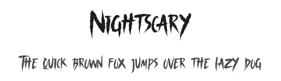 Nightscary by Typefactoryco — Decorative Font