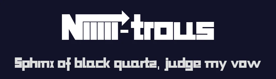 Niiiii-trous by Magique Fonts — Display Font — thumbnail 2
