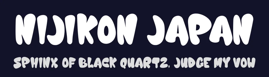 Nijikon Japan by Letterara — Decorative Font — thumbnail 2