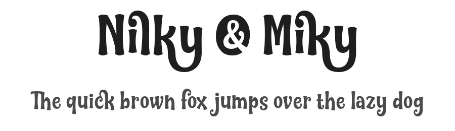 Nilky & Miky by 7NTypes — Decorative Font
