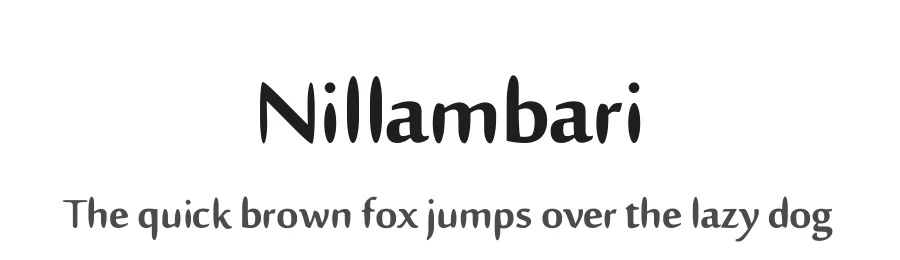 Nillambari by Sifat Ahmed — Decorative Font